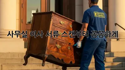 사무실 이사? 서류 스캔부터 꼼꼼하게!