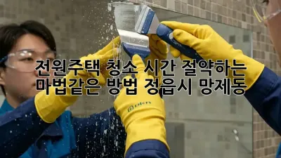 전원주택 청소, 시간 절약하는 마법같은 방법! (정읍시 망제동)